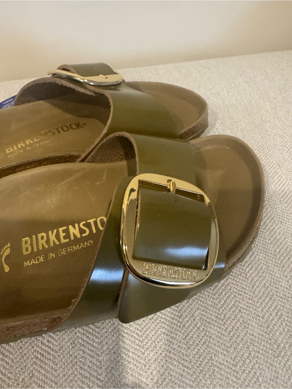 Birkenstock Moss  Green Madrid Big Buckle Sandals - Picture 5 of 7